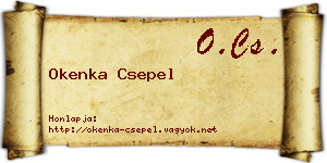 Okenka Csepel névjegykártya