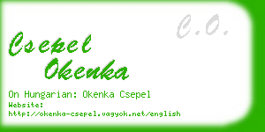 csepel okenka business card